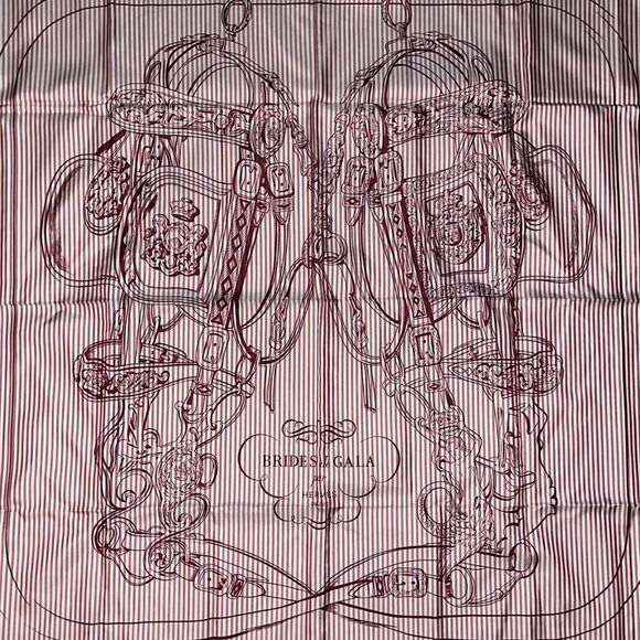 Hermes Bridges de Galla Large Silk Scarf - Picture 2 of 6